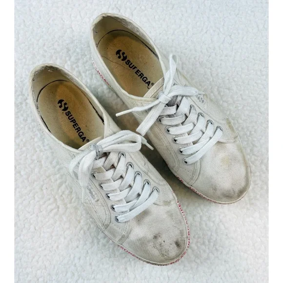SUPERGA • 2790 COTU Mini Lettering Platform Sneakers, 8 - Picture 11 of 16